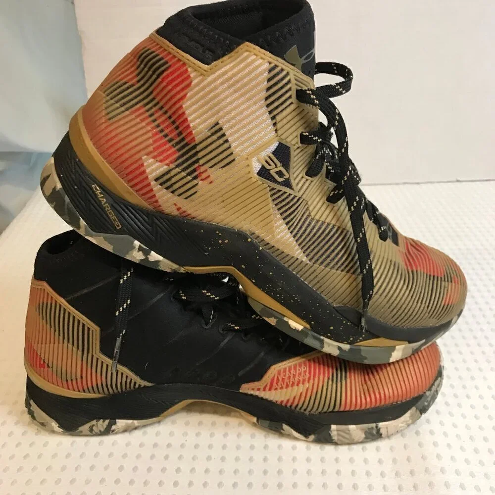 UNDER ARMOUR STEPH CURRY 2.5 GOLD MENS BASKETBALL SHOE SIZE 9.5 - Picture 7 of 8